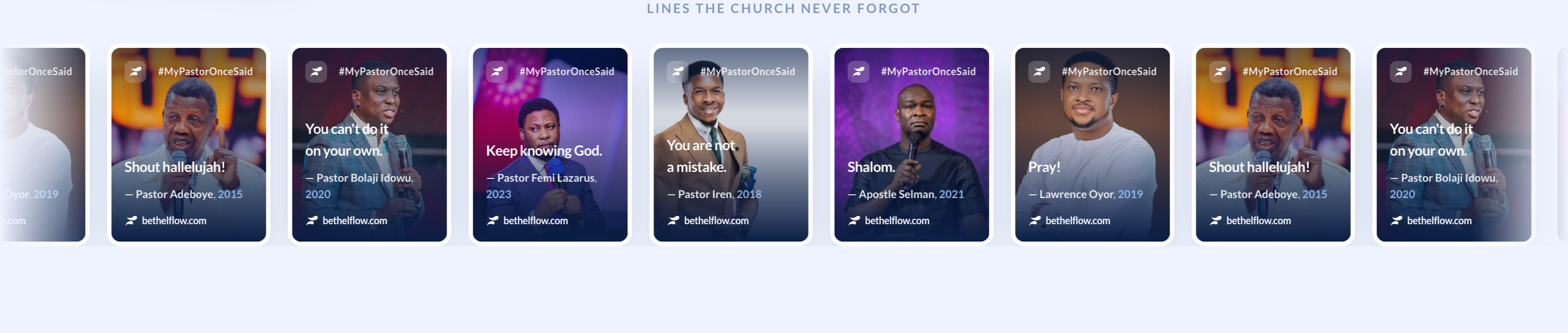 The scrolling wall of community cards, real lines people submitted.